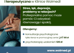 Konsultacje psychologiczne już za 80 zł! Stres, lęk, depresja, problemy w relacjach? Nie musisz zmagać się z tym sam.